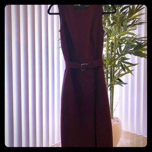 White House Black Market Burgundy Dress